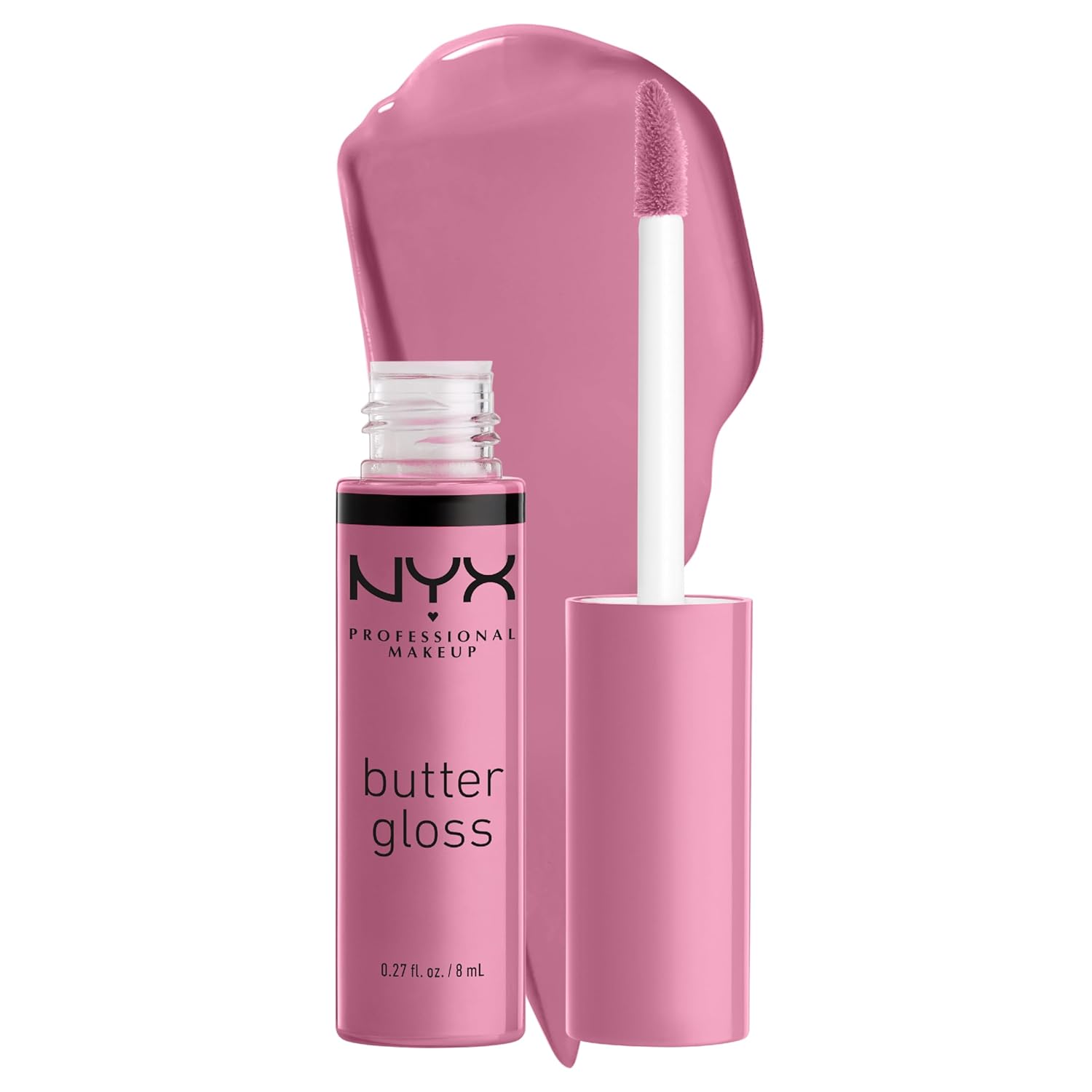 PROFESSIONAL MAKEUP Butter Gloss, Non-Sticky Lip Gloss - Sugar Glass ,Clear