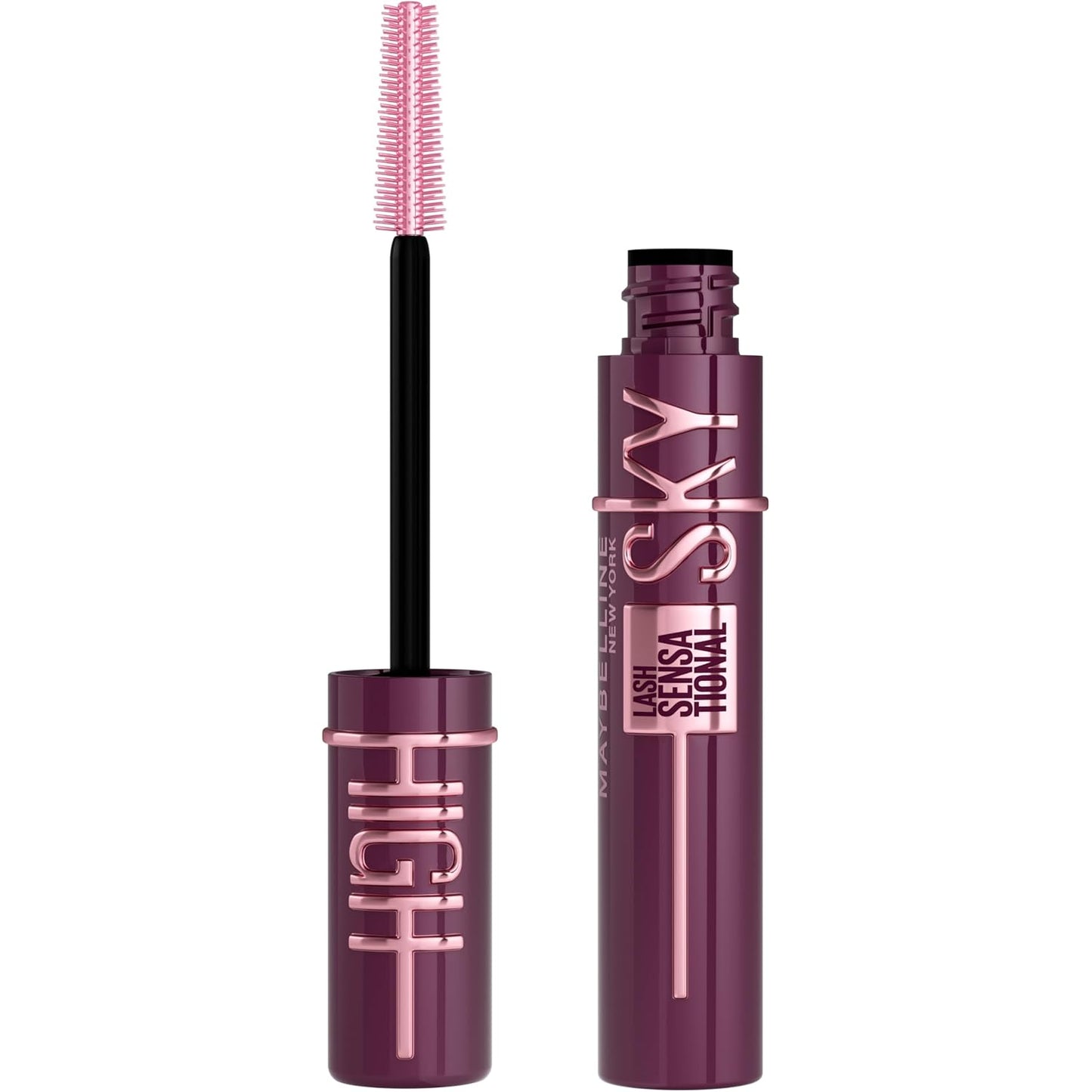 Maybelline Lash Sensational Washable Mascara Makeup, Volumizing, Lengthening, Defining, Curling, Multiplying, Buildable Formula, Blackest Black, 1 Count