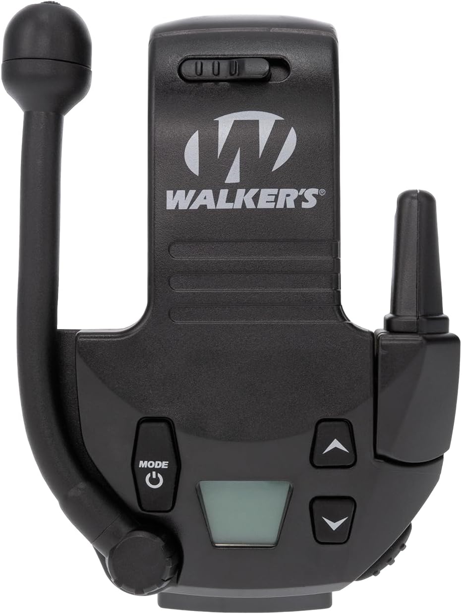 WALKER'S Walkie Talkie Attachment - 22 Channels 3 Miles Range Distance Voice-Activated Handsfree Communication Device for Shooting Muffs, 3 AAA Batteries Included