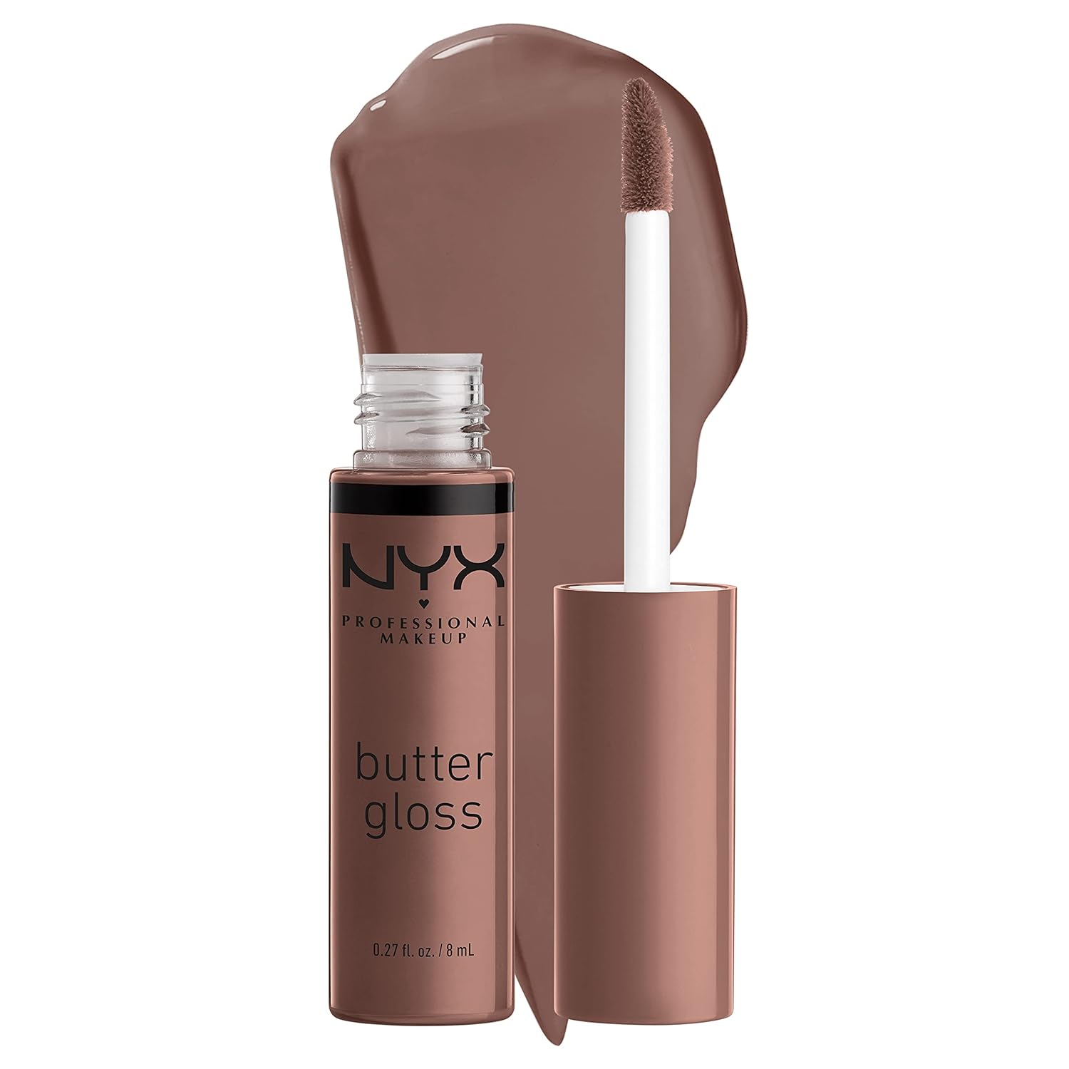 PROFESSIONAL MAKEUP Butter Gloss, Non-Sticky Lip Gloss - Sugar Glass ,Clear