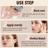 Foundation 4 in 1 - Color Changing Foundation, Medium with SPF 50, Hypoallergenic Hydrating Liquid Concealer, Long-lasting & Waterproof Natural Finish - 1.06 fl oz