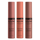 PROFESSIONAL MAKEUP Butter Gloss, Non-Sticky Lip Gloss - Sugar Glass ,Clear