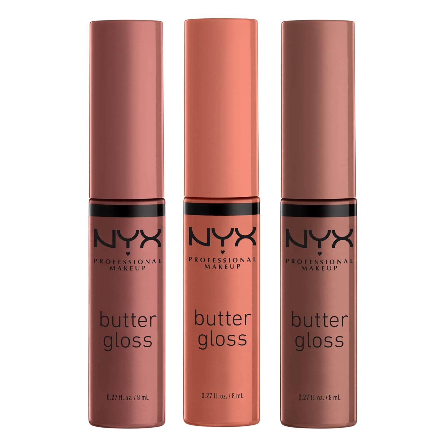 PROFESSIONAL MAKEUP Butter Gloss, Non-Sticky Lip Gloss - Sugar Glass ,Clear