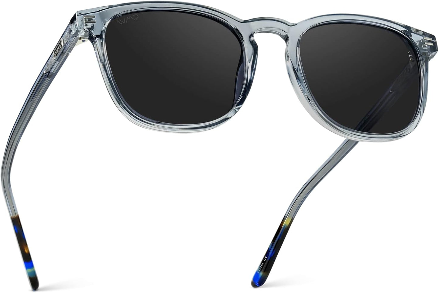 WMP Eyewear - Men's Polarized Modern Rounded Square Sunglasses