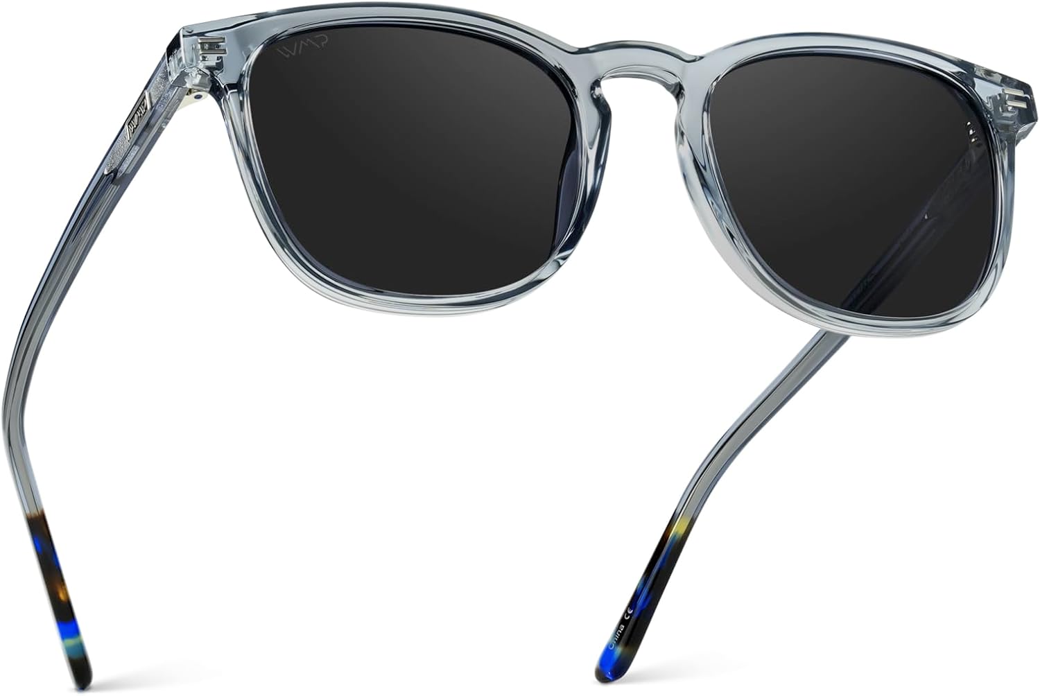 WMP Eyewear - Men's Polarized Modern Rounded Square Sunglasses