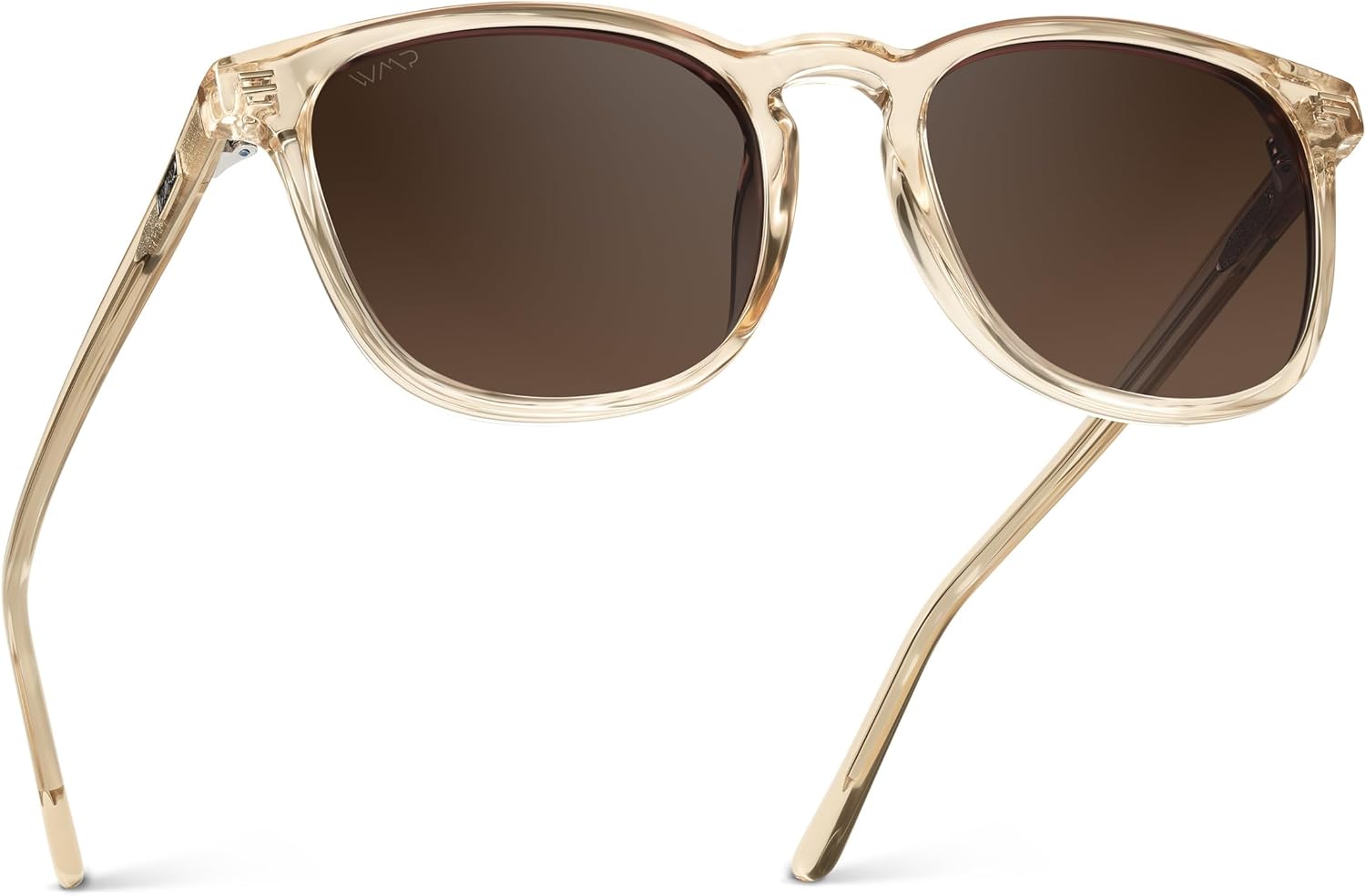 WMP Eyewear - Men's Polarized Modern Rounded Square Sunglasses