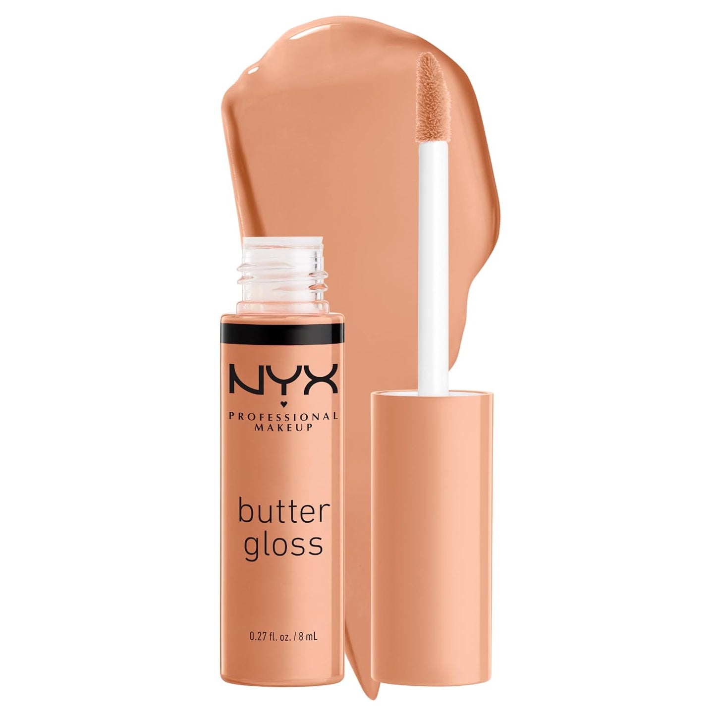 PROFESSIONAL MAKEUP Butter Gloss, Non-Sticky Lip Gloss - Sugar Glass ,Clear