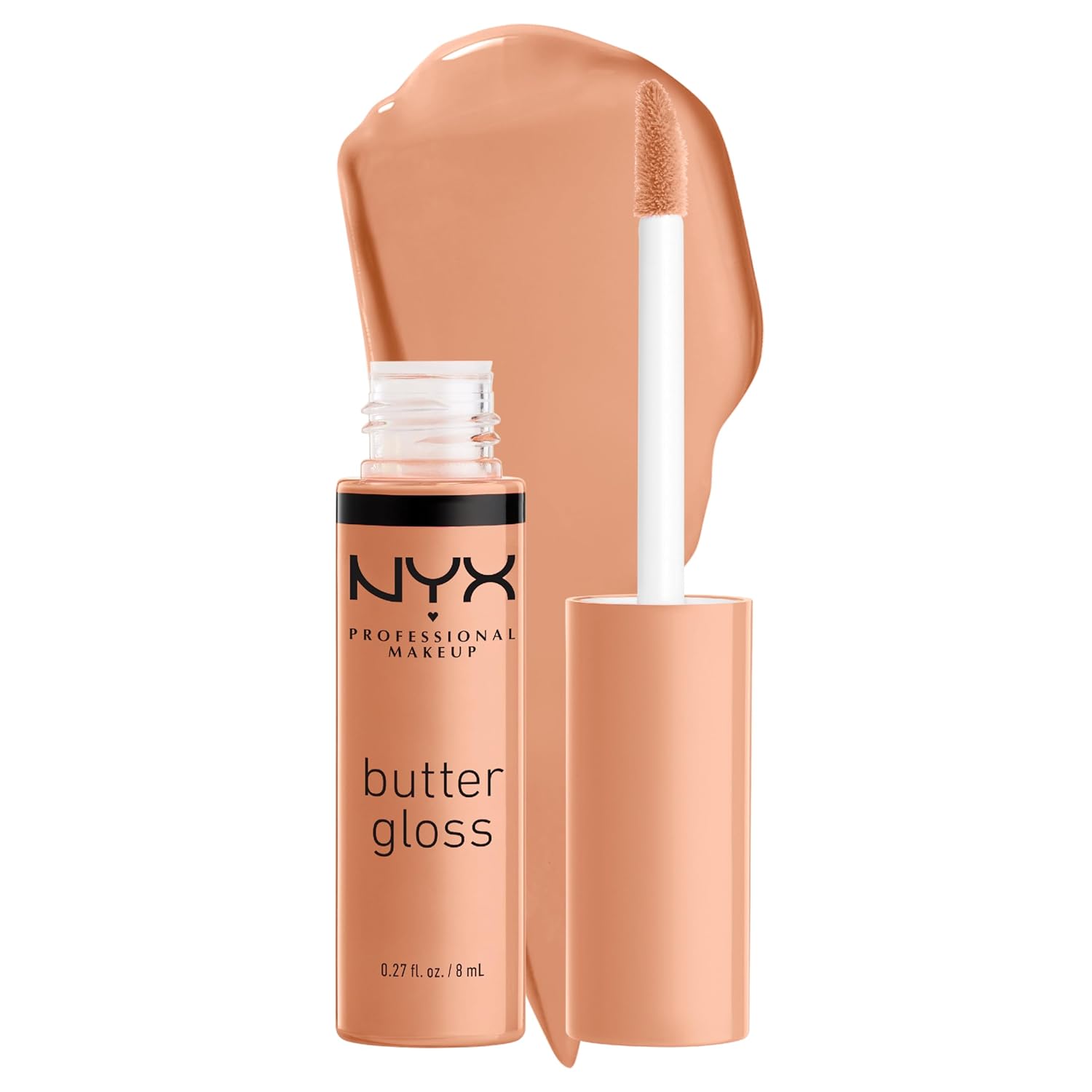 PROFESSIONAL MAKEUP Butter Gloss, Non-Sticky Lip Gloss - Sugar Glass ,Clear