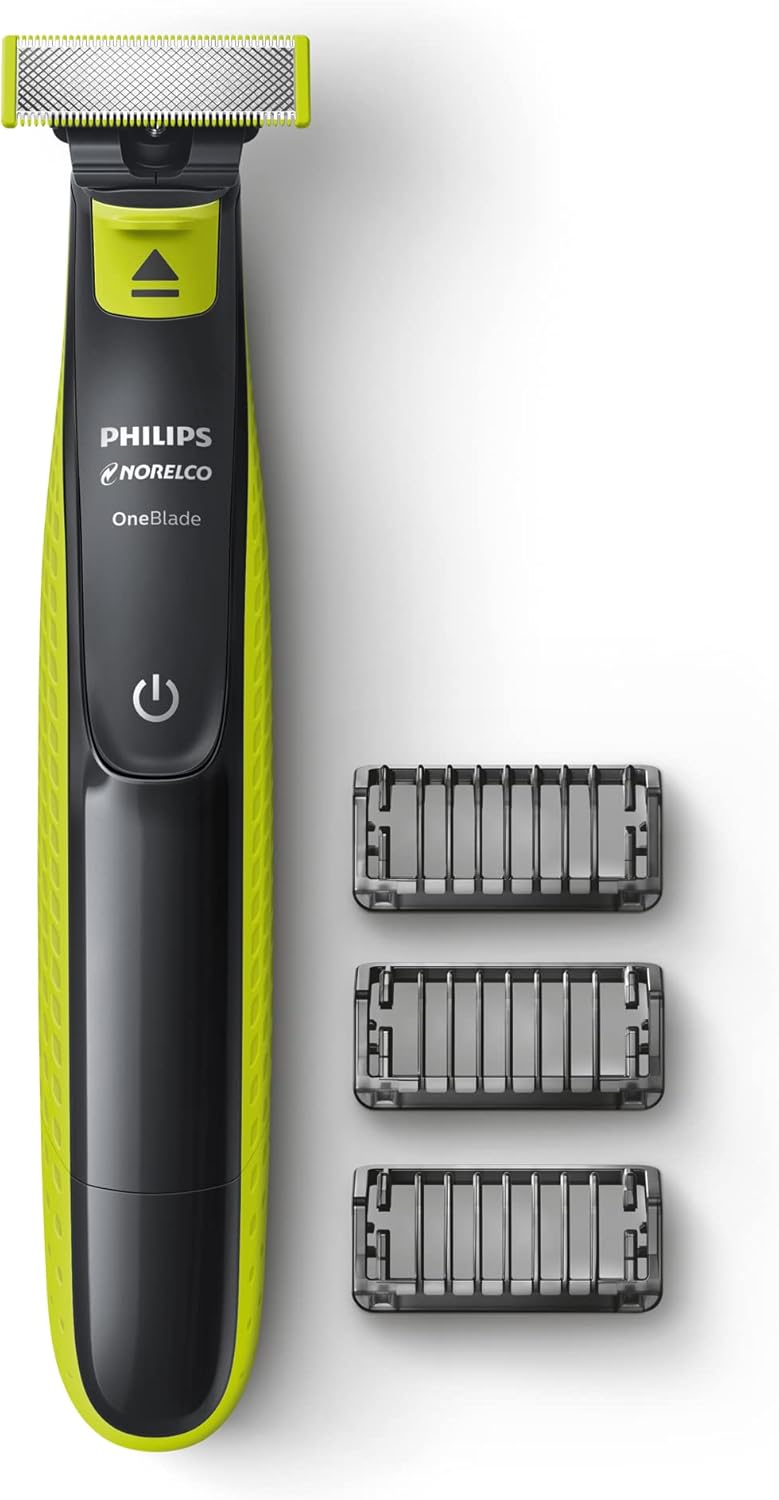 Norelco OneBlade 360 Hybrid Face, Electric Beard Trimmer and Shaver, with 360 Blade Technology, 1x 360 Blade for Face, 5in1 Adjustable Comb, Model QP2724/90