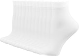 Women's 10-24 Pairs (in Gift Box) Ankle High Sheer Nylon Socks Soft Tight Hosiery with Reinforced Toe