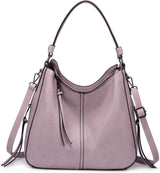 Realer Hobo Crossbody Bags for Women Designer Faux Leather Hobo Handbags Retro Large Size Shoulder Bag Bucket Purse