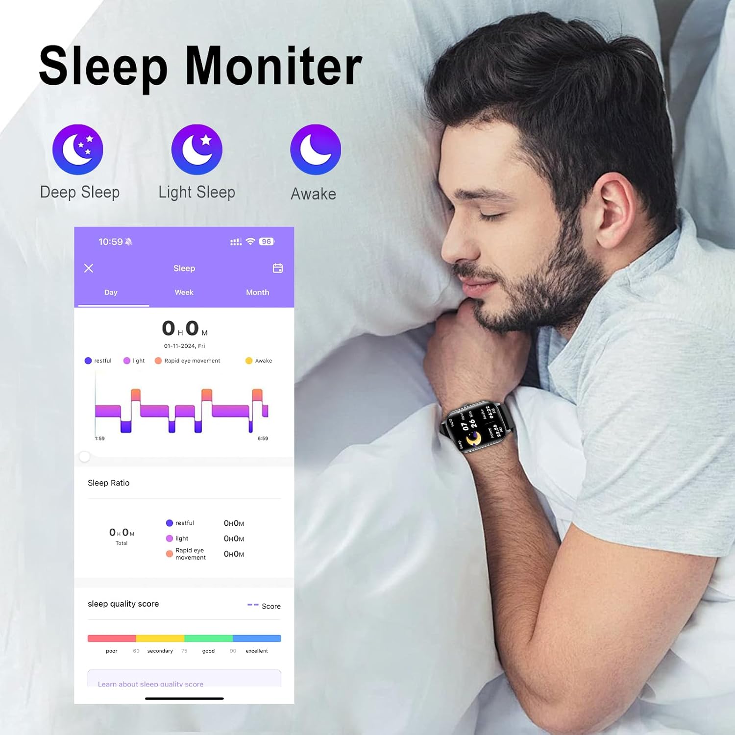 1.91" Smart Watch,Fitness Tracker,Smart Watches for Men and Women with Message Call Function,120+ Sport Modes, IP68 Waterproof,24 Hours Heart Rate/Sleep Monitor,for Android/iOS