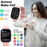 Smart Watch(Answer/Make Call), 1.91" Smartwatch for Men Women,2025 Fitness Watch with 110+ Sport Modes, Fitness Activity Tracke with Pedometer/Sleep Monitor/Heart Rate/IP68 Waterproof,for Android iOS