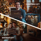 Rinse & Robust Gifts for Men, Christmas Gifts for Men, Sandalwood Holiday Bath & Body Grooming Mens Gift Sets, Birthday Gift Ideas for Dad Boyfriend Husband Valentines, Holiday Grooming Gift Sets