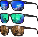 KALIYADI Polarized Sunglasses for Men, Lightweight Sun Glasses with UV Protection for Driving Fishing Golf