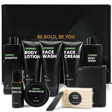 Rinse & Robust Gifts for Men, Christmas Gifts for Men, Sandalwood Holiday Bath & Body Grooming Mens Gift Sets, Birthday Gift Ideas for Dad Boyfriend Husband Valentines, Holiday Grooming Gift Sets