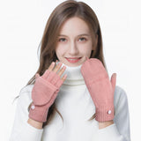 Premillow Winter Gloves for Women, Warm Womens Fingerless Gloves, Thermal Winter Glove Women, Typing Womens Glove Mittens