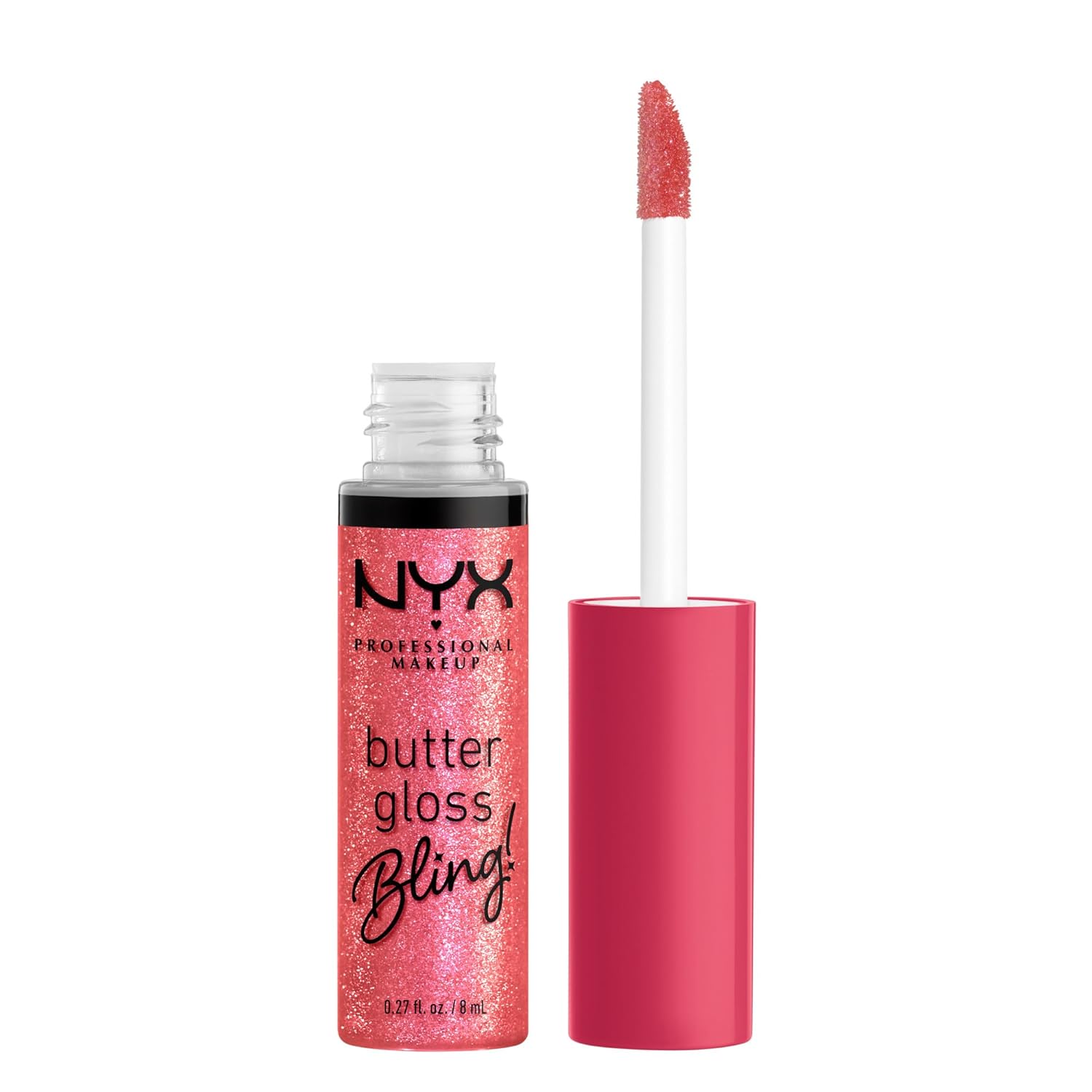 PROFESSIONAL MAKEUP Butter Gloss, Non-Sticky Lip Gloss - Sugar Glass ,Clear