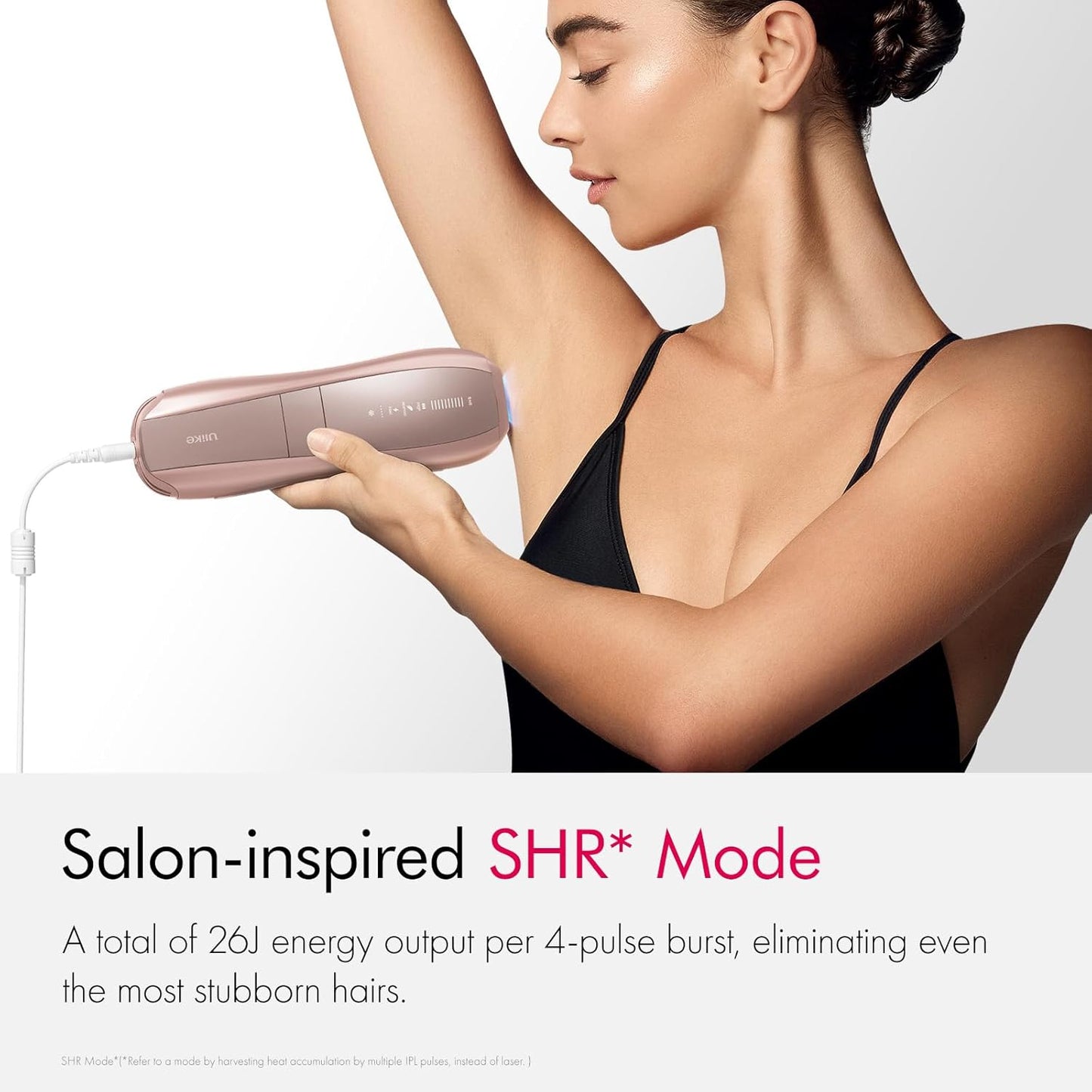 Ulike Hair Removal Air 10 IPL Holiday Gift for Women and Men, 65°F Ice-Cooling Contact, Dual Lights, Skin Sensor & USHR Mode* for Nearly Painless, Effective & Long-Lasting Hair Removal from Home