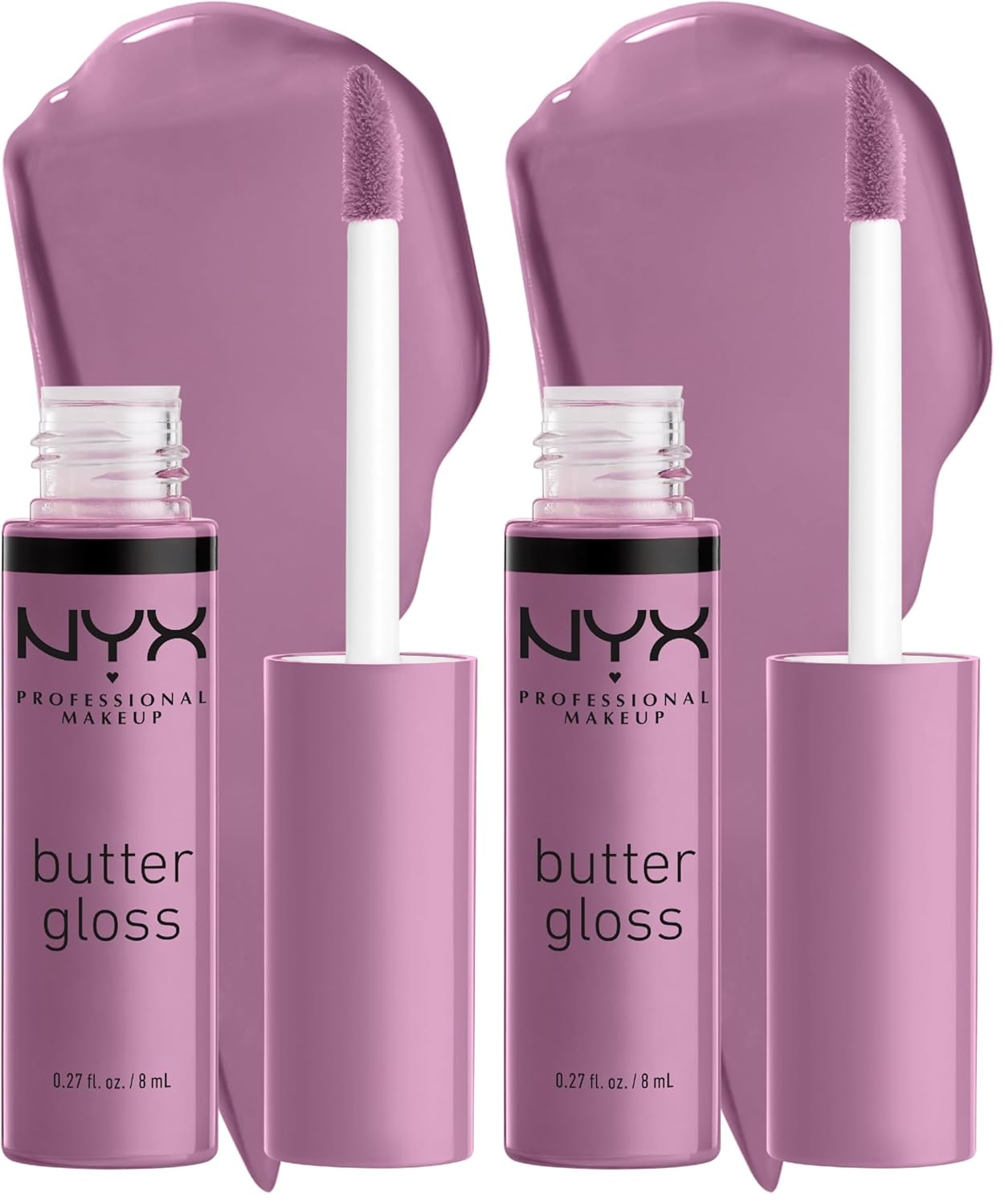 PROFESSIONAL MAKEUP Butter Gloss, Non-Sticky Lip Gloss - Sugar Glass ,Clear