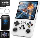 R36MAX Retro Handheld Game Console, 4.0 Inch 720x720 IPS Screen, Built-in 18,000+ Classic Game, Portable Hand Held Open Source Linux System, 4000mAh Battery Retro Gaming Console(Black 64GB)