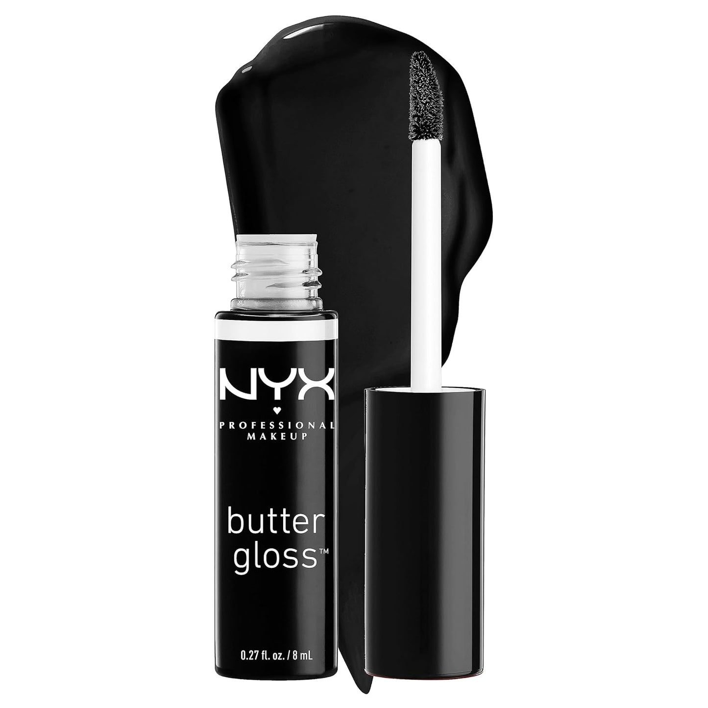 PROFESSIONAL MAKEUP Butter Gloss, Non-Sticky Lip Gloss - Sugar Glass ,Clear