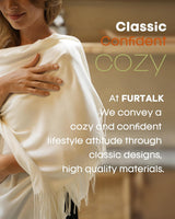 FURTALK Winter Scarf for Women Pashmina Shawl Wraps Soft Warm Fashion Blanket Scarves Gifts