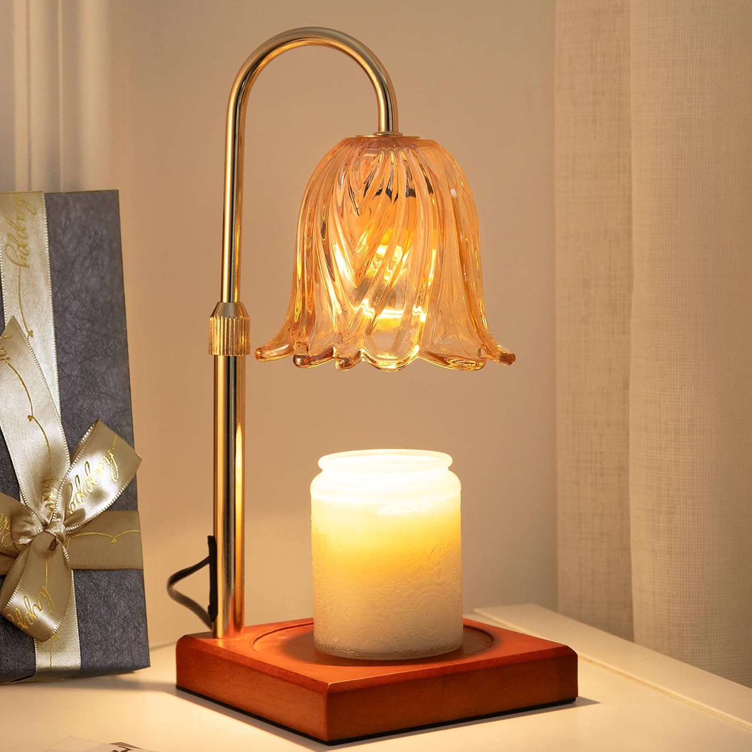 Candle Warmer Lamp with Timer Dimmable, Birthday Gifts for Women Mom, House Warming Gifts New Home Decor, Wax Melt Warmer for Jar Candles