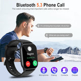 1.91" Smart Watch,Fitness Tracker,Smart Watches for Men and Women with Message Call Function,120+ Sport Modes, IP68 Waterproof,24 Hours Heart Rate/Sleep Monitor,for Android/iOS
