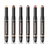 LANGMANNI 8Colors Dual-Ended Cream Eyeshadow Stick Set – Silky Smooth, Waterproof & Transfer-Proof, Built-in Blender Brush, All-Day Matte & Shimmer Wear Eye Makeup(#A)