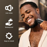 SHPAVVER Beard Trimmer for Men: Professional Barber Hair Clip - 12-in-1 Cordless Grooming Kit - Waterproof Electric with Turbo Speed & Precision Blades