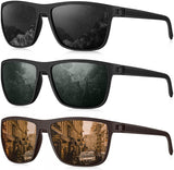 KALIYADI Polarized Sunglasses for Men, Lightweight Sun Glasses with UV Protection for Driving Fishing Golf
