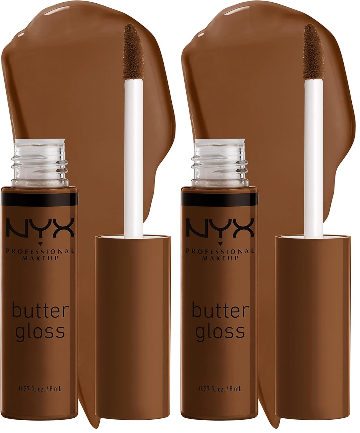 PROFESSIONAL MAKEUP Butter Gloss, Non-Sticky Lip Gloss - Sugar Glass ,Clear