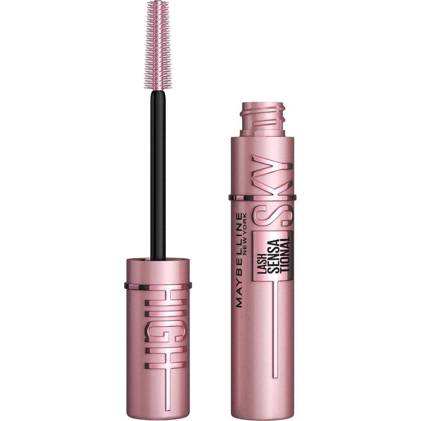 Maybelline Lash Sensational Washable Mascara Makeup, Volumizing, Lengthening, Defining, Curling, Multiplying, Buildable Formula, Blackest Black, 1 Count