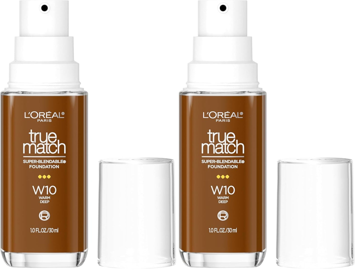L'Oreal Paris True Match Super-Blendable Foundation, Medium Coverage Liquid Foundation Makeup, N3, Light Medium, 1 Fl Oz