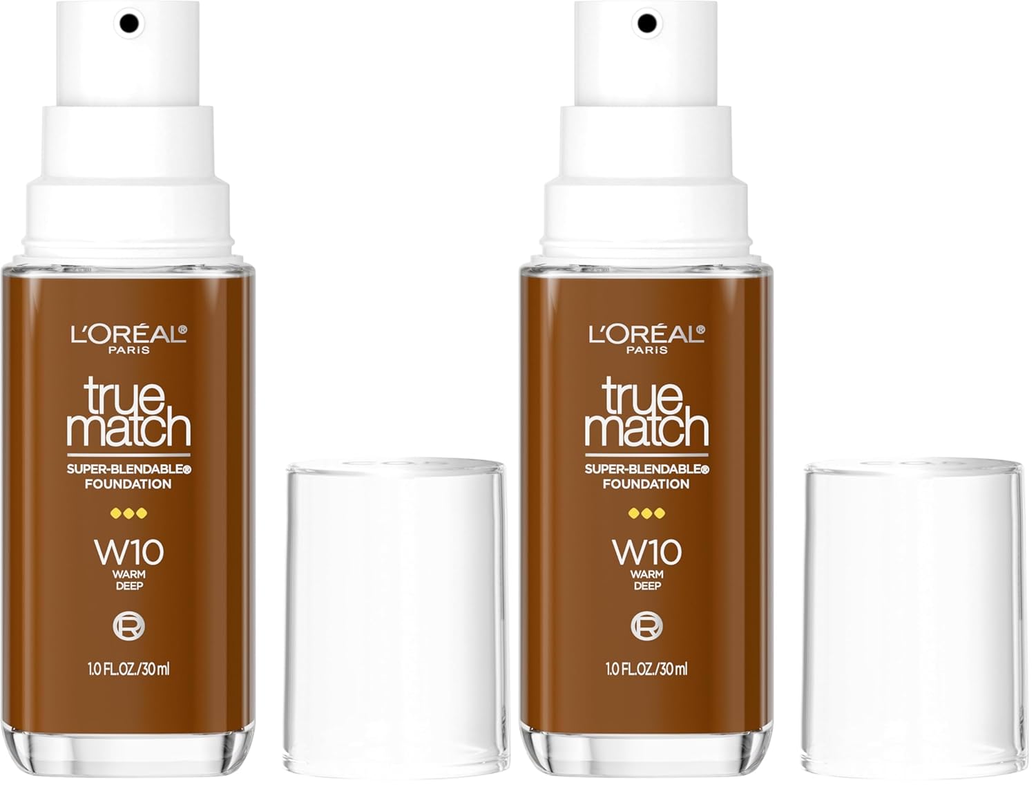 L'Oreal Paris True Match Super-Blendable Foundation, Medium Coverage Liquid Foundation Makeup, N3, Light Medium, 1 Fl Oz