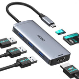 USB C Docking Station Dual Monitor Adapter for Dell HP, Laptop Docking Station 3 Monitors Quad Display USB C Hub Dongle to 4K HDMI+DP+VGA,3 USB2.0,100W PD,8 in 1 Thunderbolt Dock for Lenovo,Surface