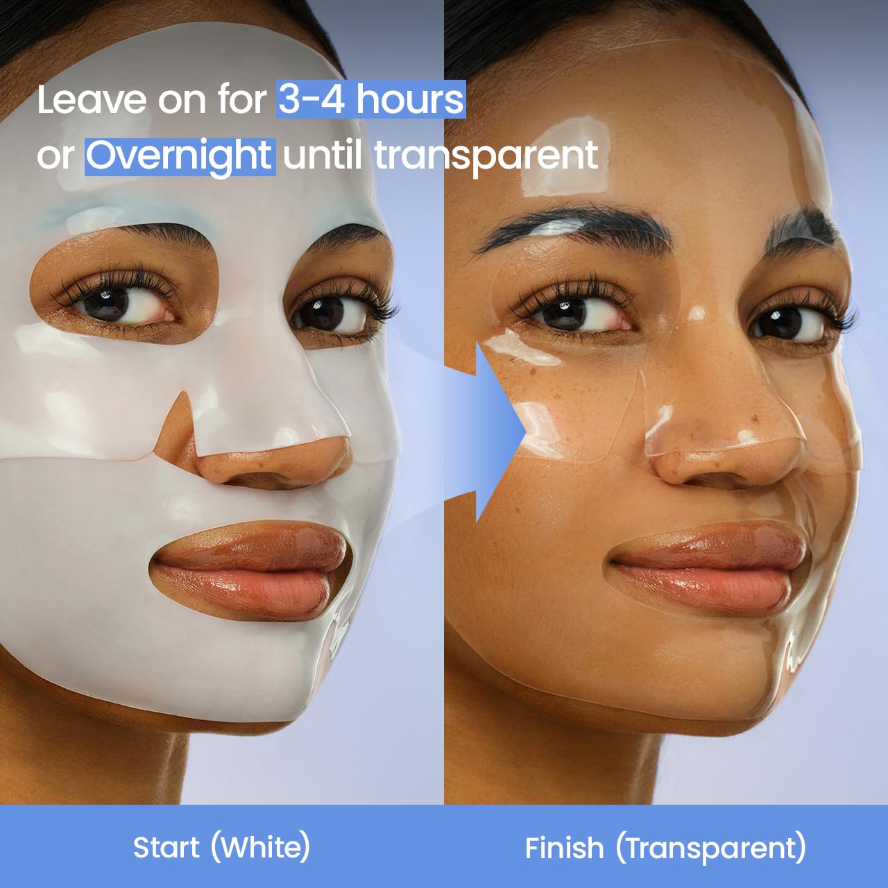 BIODANCE Hydro Cera-nol Real Deep Mask, Overnight Hydrogel Mask, Hydrating Facial Mask For Sensitive Skin, Redness Reducing & Quick Soothing Effect, Korean Skincare, Stocking Stuffers |1.19oz(34g)x4ea