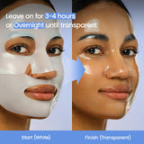 BIODANCE Hydro Cera-nol Real Deep Mask, Overnight Hydrogel Mask, Hydrating Facial Mask For Sensitive Skin, Redness Reducing & Quick Soothing Effect, Korean Skincare, Stocking Stuffers |1.19oz(34g)x4ea