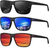 KALIYADI Polarized Sunglasses for Men, Lightweight Sun Glasses with UV Protection for Driving Fishing Golf