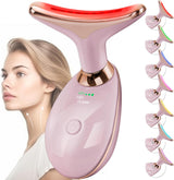 Facial Massager Face and Neck, Face  culpting Wand Tool with 7 Color - Birthday, Christmas, Mothers Day, Valentines Day Gifts for Her Women Mom Best Friend Wife Teacher (White)