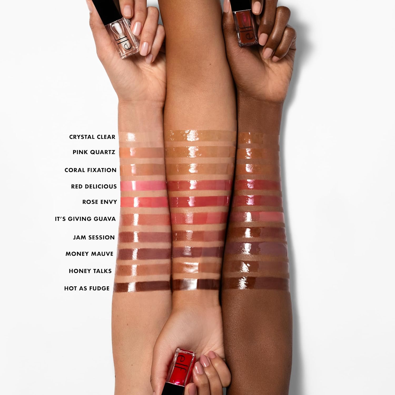 e.l.f. Glow Reviver Lip Oil, Nourishing Tinted Lip Oil For A High-shine Finish, Infused With Jojoba Oil,  Cruelty-free, Pink Quartz