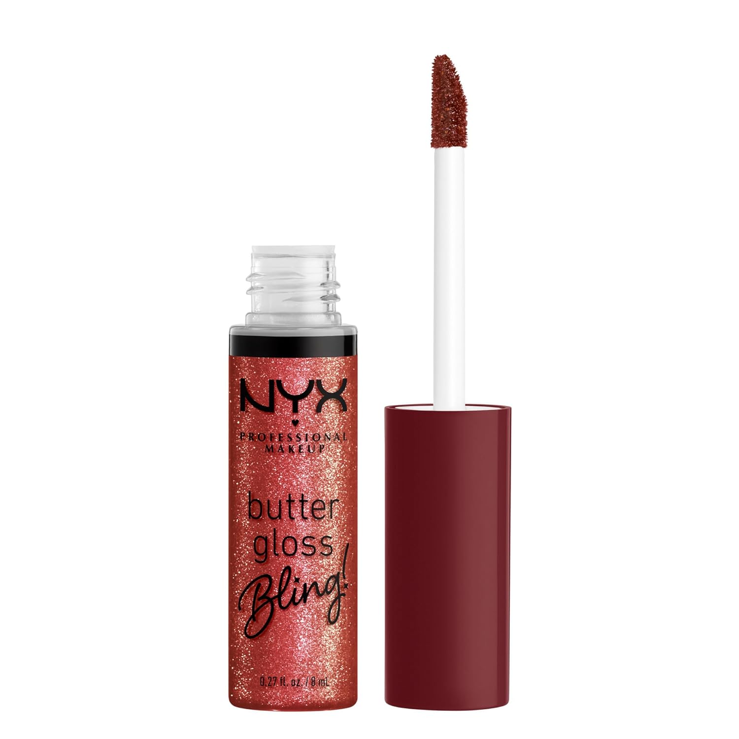 PROFESSIONAL MAKEUP Butter Gloss, Non-Sticky Lip Gloss - Sugar Glass ,Clear