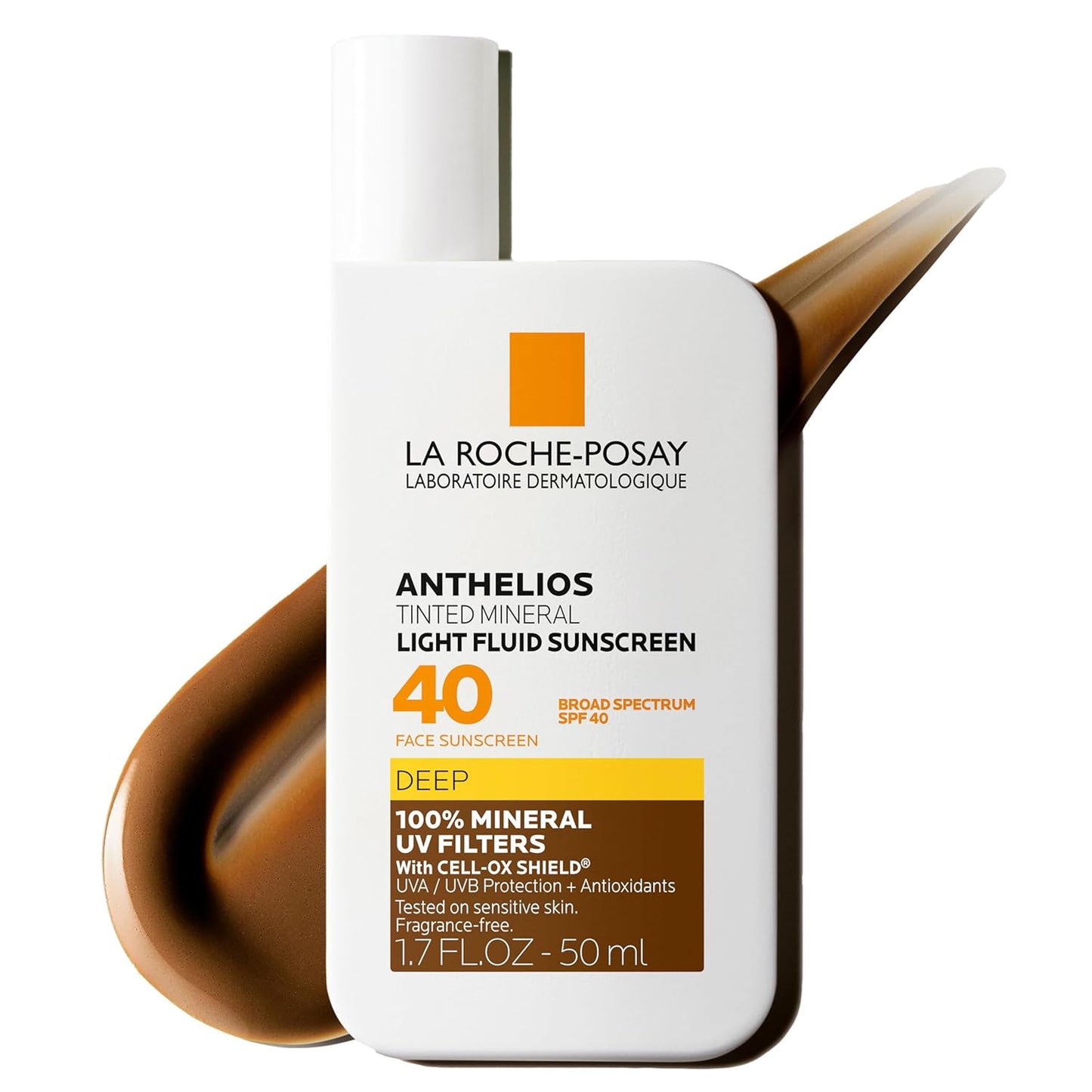 La Roche-Posay Anthelios Sunscreen SPF 50, Ultra-Light Fluid Broad  SPF 50, Face Sunscreen with Titanium Dioxide Mineral, Lightweight & Fast-Absorbing, Oil-Free, Matte Finish