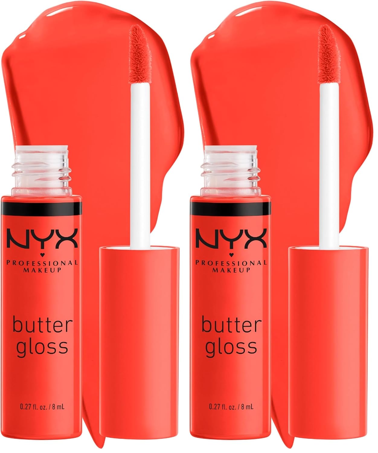 PROFESSIONAL MAKEUP Butter Gloss, Non-Sticky Lip Gloss - Sugar Glass ,Clear
