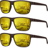 KALIYADI Polarized Sunglasses for Men, Lightweight Sun Glasses with UV Protection for Driving Fishing Golf