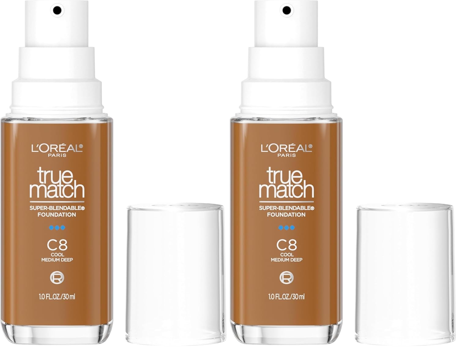 L'Oreal Paris True Match Super-Blendable Foundation, Medium Coverage Liquid Foundation Makeup, N3, Light Medium, 1 Fl Oz