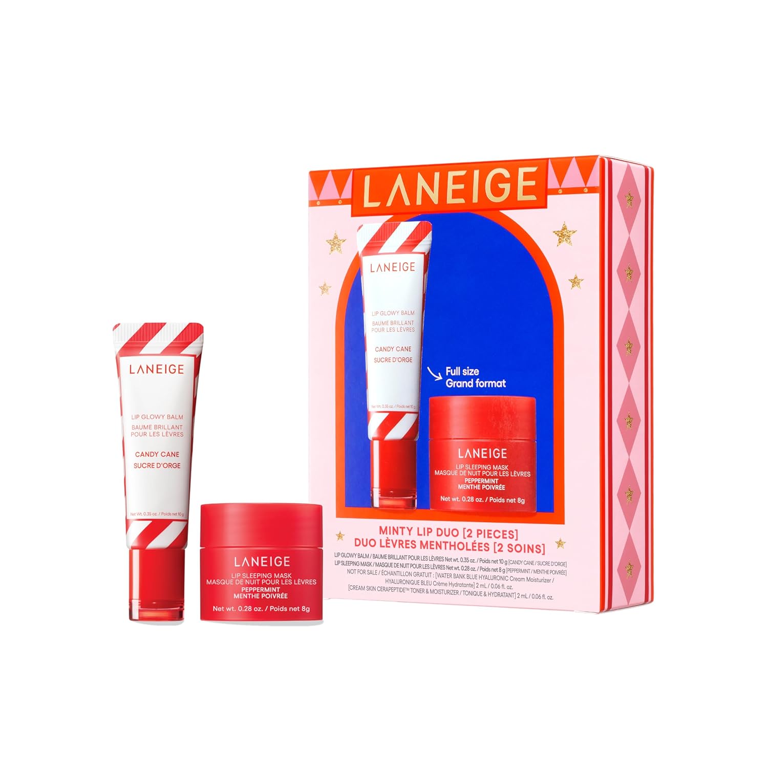 Laneige Skincare & Lip Care Holiday Gift Sets – Lip Mask, Water Bank, Lip Glowy Balm – Beauty Essentials for Gifting & Self-Care