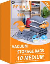 24 Pack Vacuum Storage Bags with Electric Pump, (5 Jumbo, 5 Large, 5 Medium, 5 Small, 4 Roll Up Bags) Space Saver Bag for Clothes, Mattress, Blanket, Duvets, Pillows, Comforters,Travel