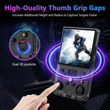 R36MAX Retro Handheld Game Console, 4.0 Inch 720x720 IPS Screen, Built-in 18,000+ Classic Game, Portable Hand Held Open Source Linux System, 4000mAh Battery Retro Gaming Console(Black 64GB)